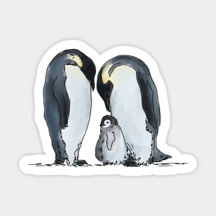 Emperor Penguin Family Sticker